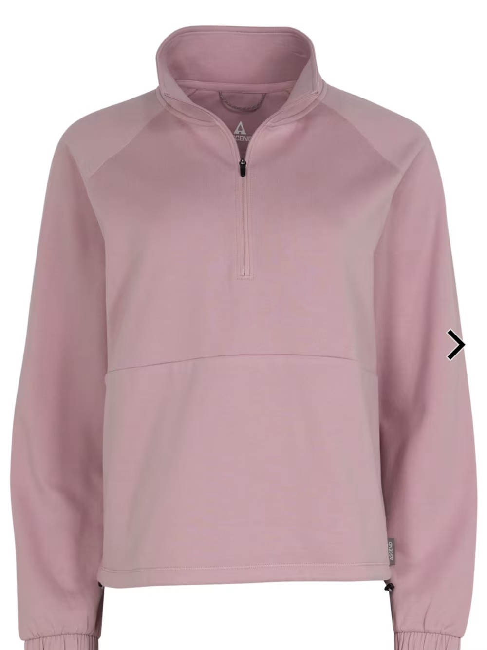 Ascend Women's Lightweight Quarter-Zip Pullover in Mauve